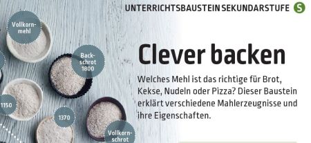 Unterrichtsbaustein Clever backen